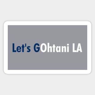 Let's GOhtani LA, Blue and White Sticker